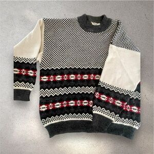 Esprit Vintage CottageCore Crewneck paterned Sweater Medium